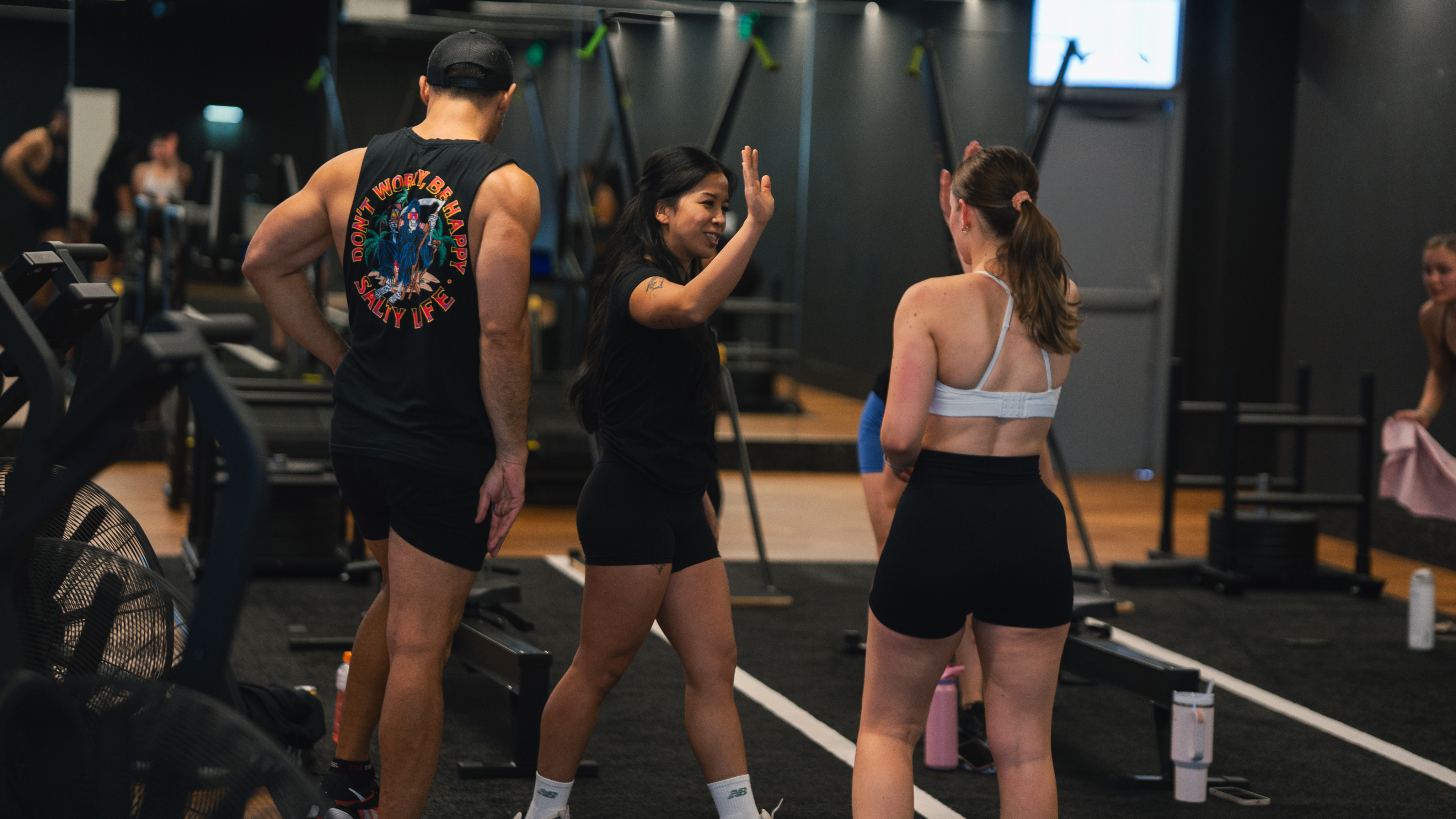 Premium gym interior at ONSEN featuring professional fitness equipment